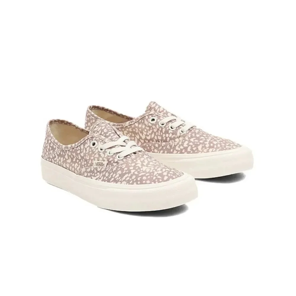 Vans Eco Theory Authentic SF Pink Animal Print Lace-Up Low Top Shoe- Women's 5.5